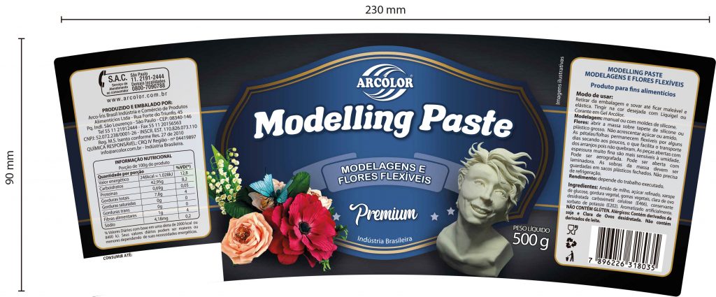 Rótulo Modelling Paste Arcólor