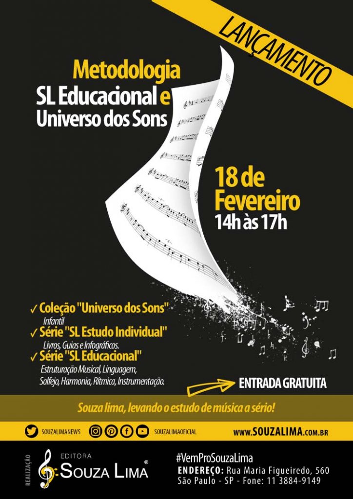 Cartaz para Conservatório Souza Lima Metodologia Educacional