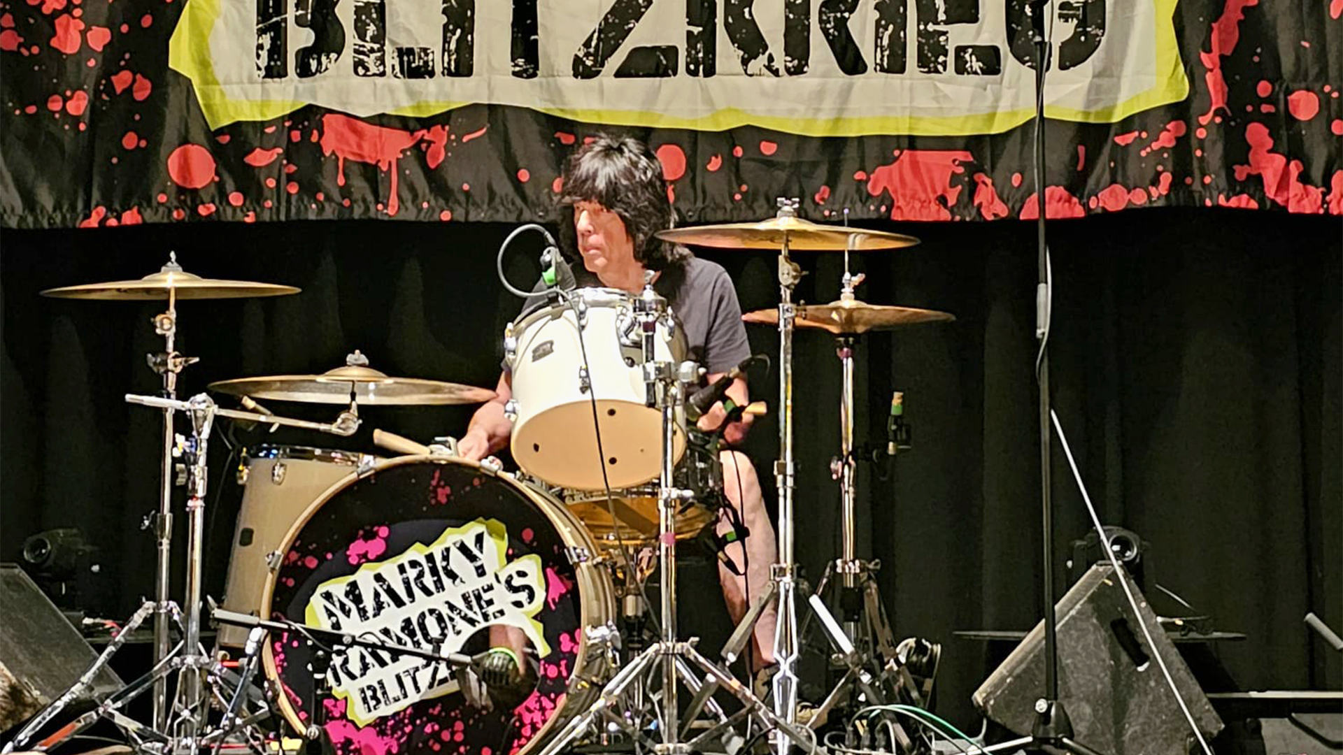 Backdrop Marky Ramone Blitzkrieg Oficial Tour na Europa